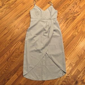 Baby Blue tulip hem dress